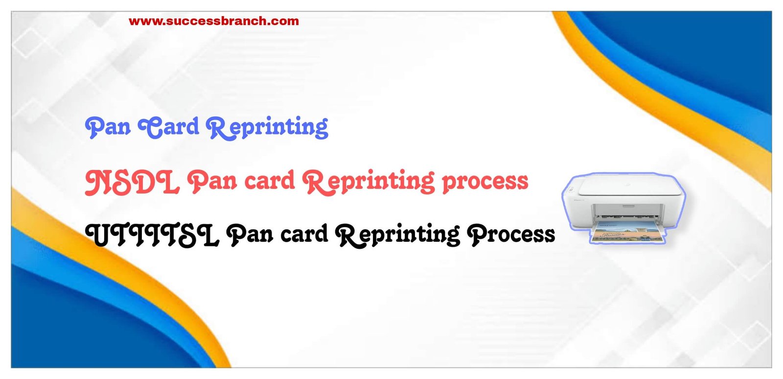 Pan card reprint